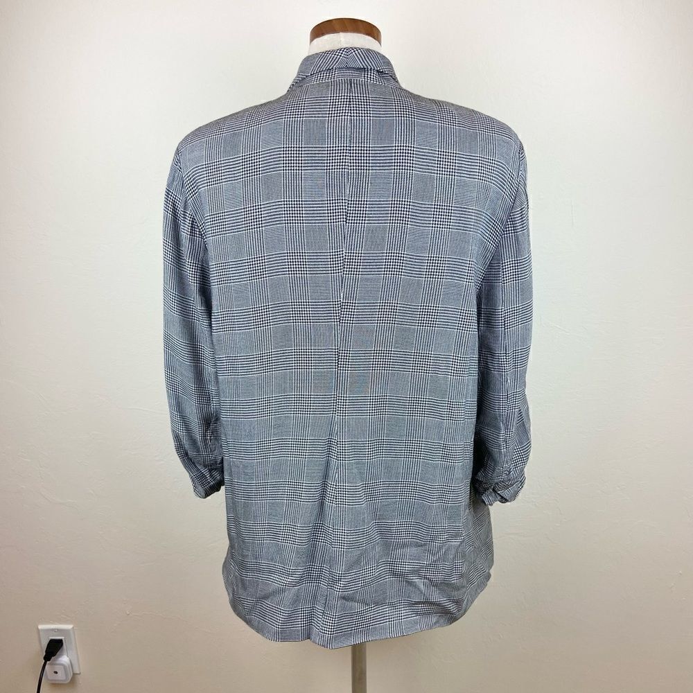 1. State Gray Check Oversized Blazer Jacket - Picture 5 of 6